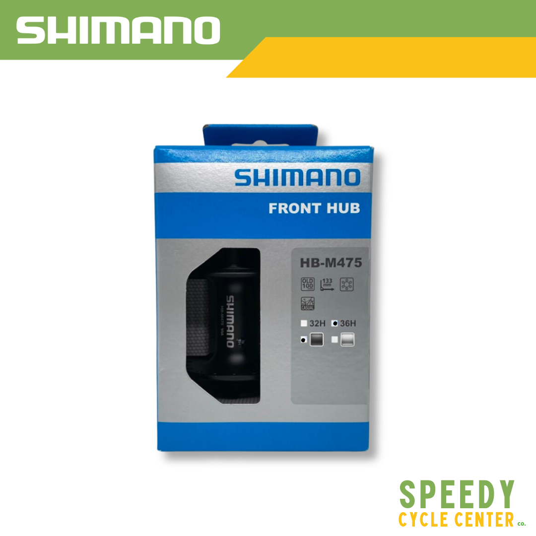 SHIMANO HB-M475 Front Hub 32 Holes / 36 Holes 6-Bolts w/ QR Skewer