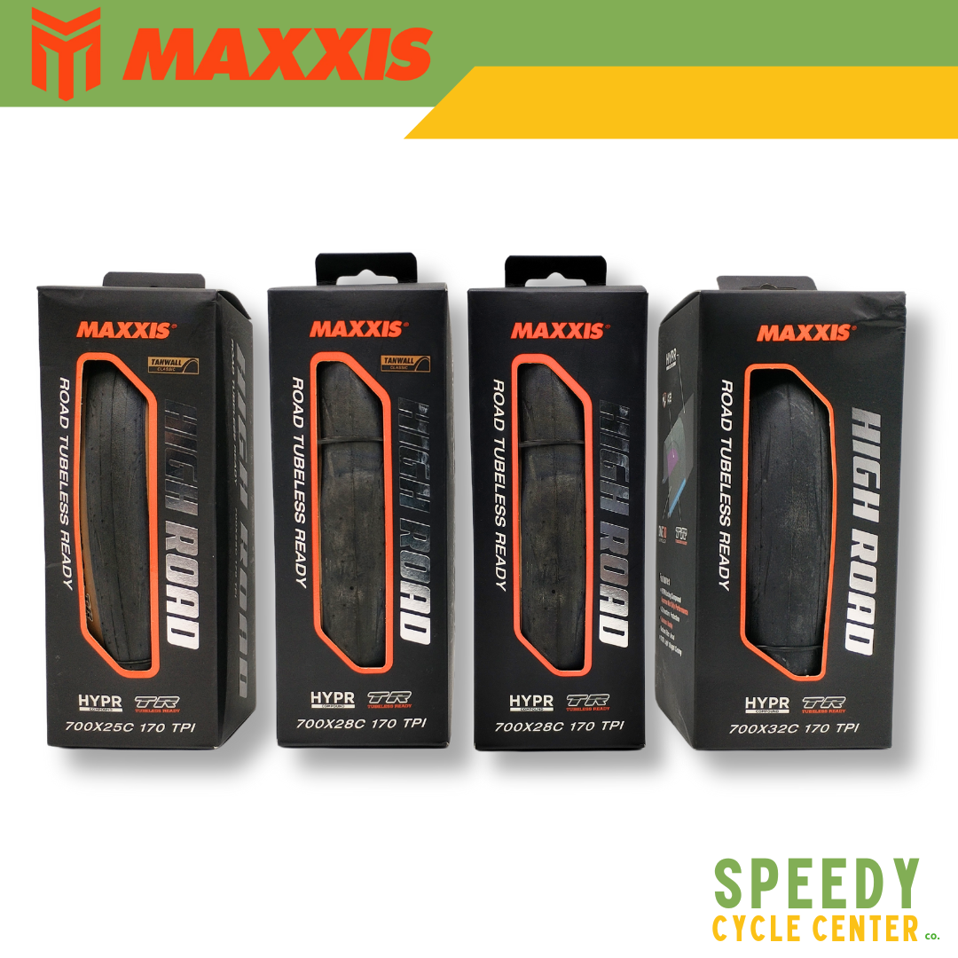 MAXXIS HIGH ROAD Folding Tubeless Ready Tire 700x25C / 700x28C / 700x32C BLK/TAN