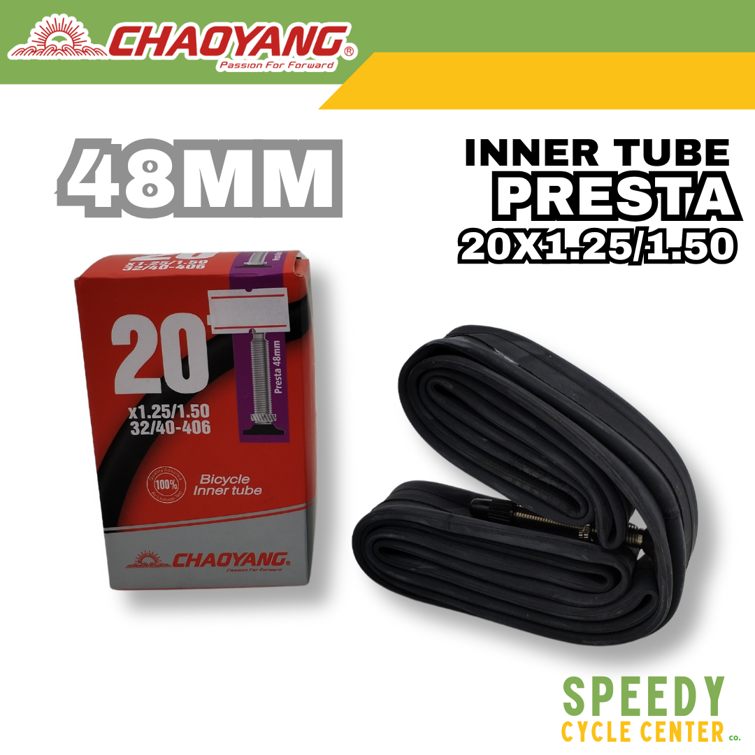 CHAOYANG INNER TUBE 20 x 1.25 / 1.50 PRESTA / SCHRADER 48MM (FOLDING BIKE)
