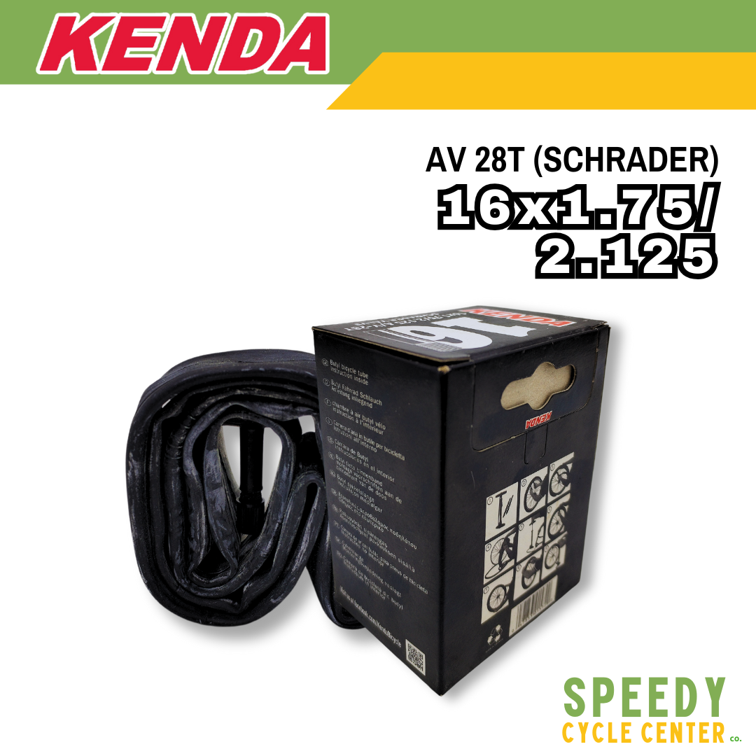 KENDA Inner Tube 16x1.75/2.125 Schrader Valve 28T