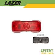 LAZER UNIVERSAL LED Rear LED For Helmets 40 Lumen USB Rechargeable 3-Modes