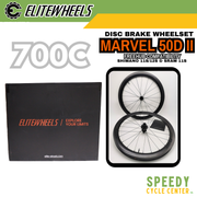 ELITEWHEELS MARVEL 50D II 700c Disc Brake Carbon Wheelset HG ETRTO-Compliant