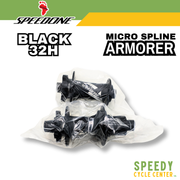 SPEEDONE MTB Hub Set Armorer Micro Spline Boost 8 Pawls 32H Black