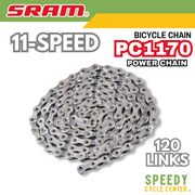 SRAM PC1170 PowerChain 11-Speed Road 120L Hollow Pin Bike Chain Silver