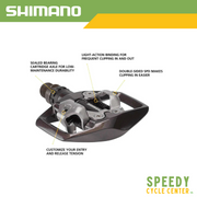 SHIMANO Pedal PD-ED500 SPD Dual Sided Flat w/ Cleats