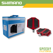 SHIMANO PD-EF205 Flat Pedals Red (Pair)