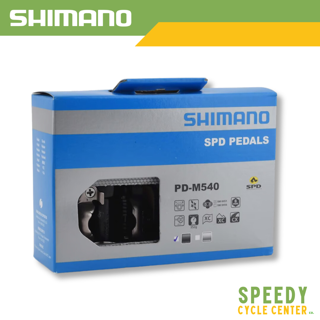 SHIMANO SPD Pedals PD-M540 Dual Sided XC Cleats MTB Black