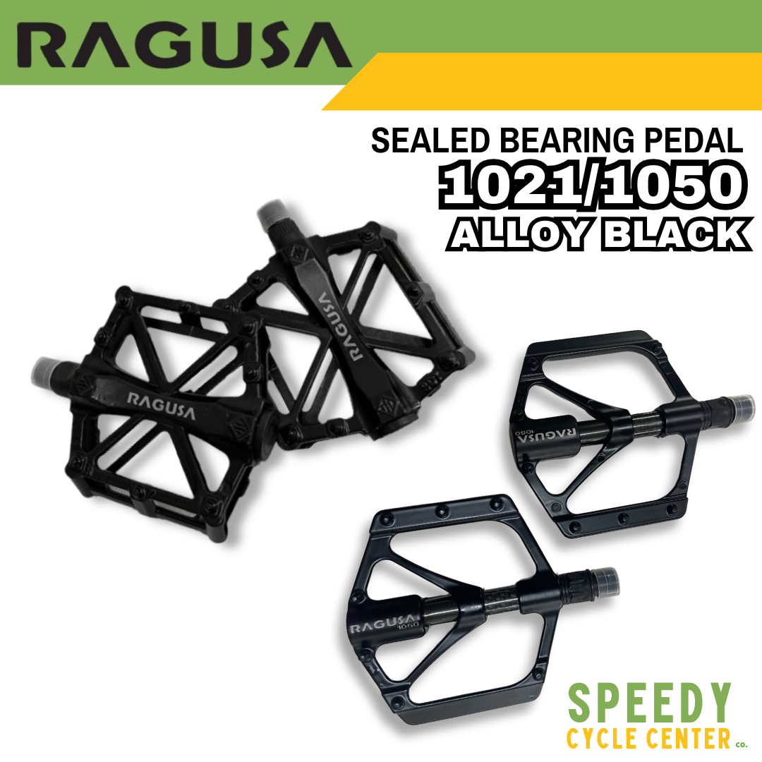 RAGUSA PEDAL ALLOY SEALED BEARING 1021 / 1050 (Black)