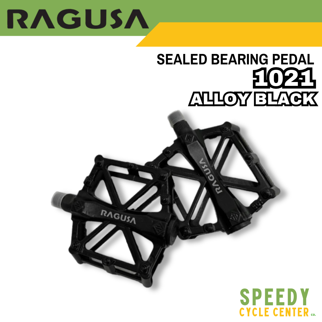 RAGUSA PEDAL ALLOY SEALED BEARING 1021 / 1050 (Black)