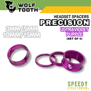 WOLF TOOTH PRECISION HEADSET SPACERS KIT (Set of 4) 3mm/5mm/10mm/15mm
