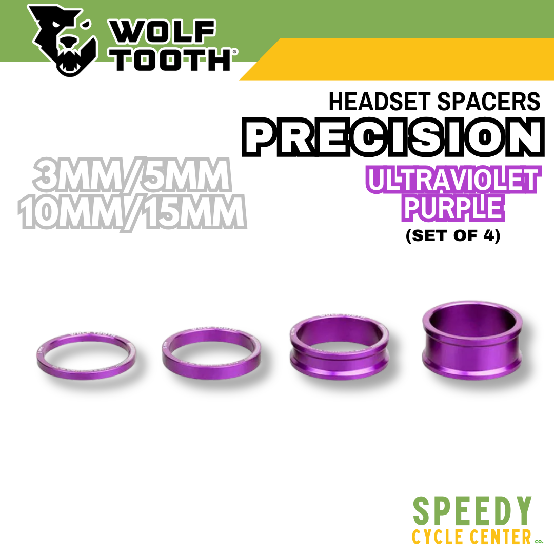 WOLF TOOTH PRECISION HEADSET SPACERS KIT (Set of 4) 3mm/5mm/10mm/15mm