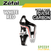 ZEFAL PULSE CARBON Bottle Cage Carbon Material (White/Red)