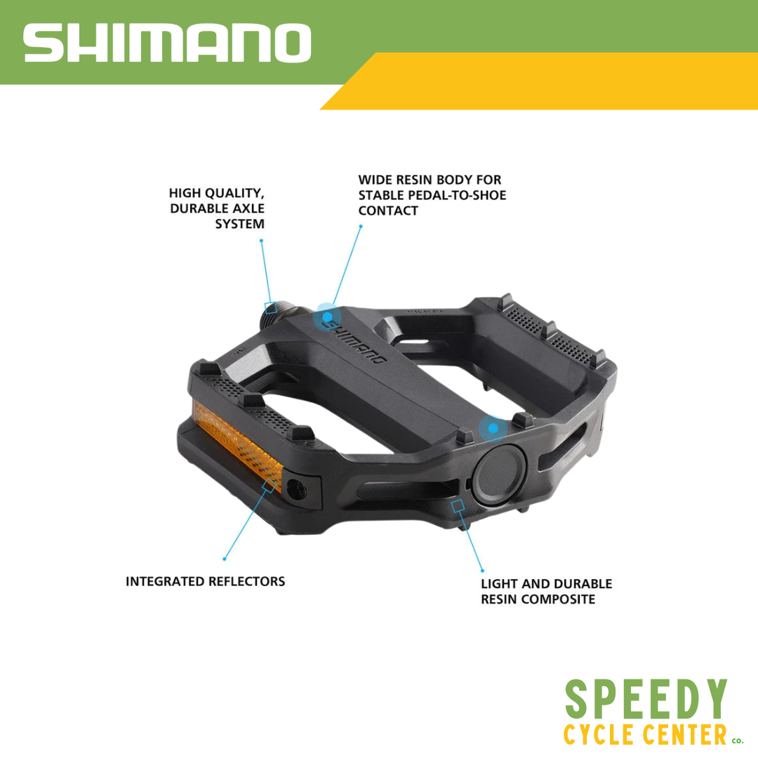 SHIMANO Pedal PD-EF102 Flat Pedals Black