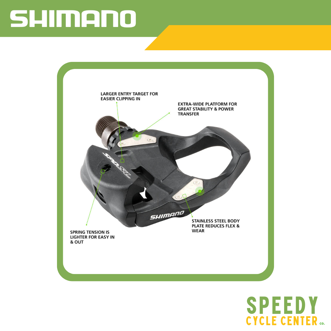 SHIMANO Pedal PD-RS500 SPD SL Single Sided w/ Cleats