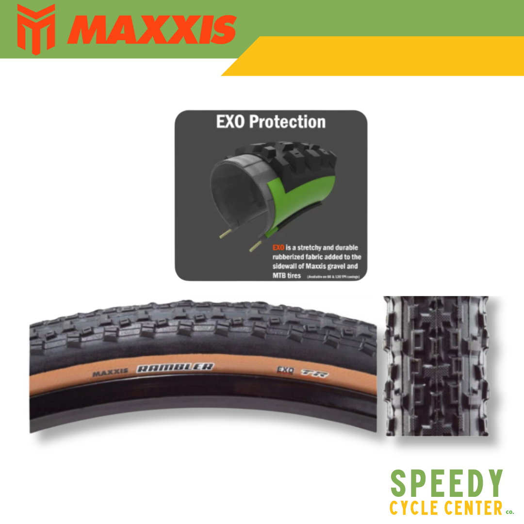 MAXXIS RAMBLER 700x40C Gravel EXO TR 60 PSI Folding Tire (1PC)