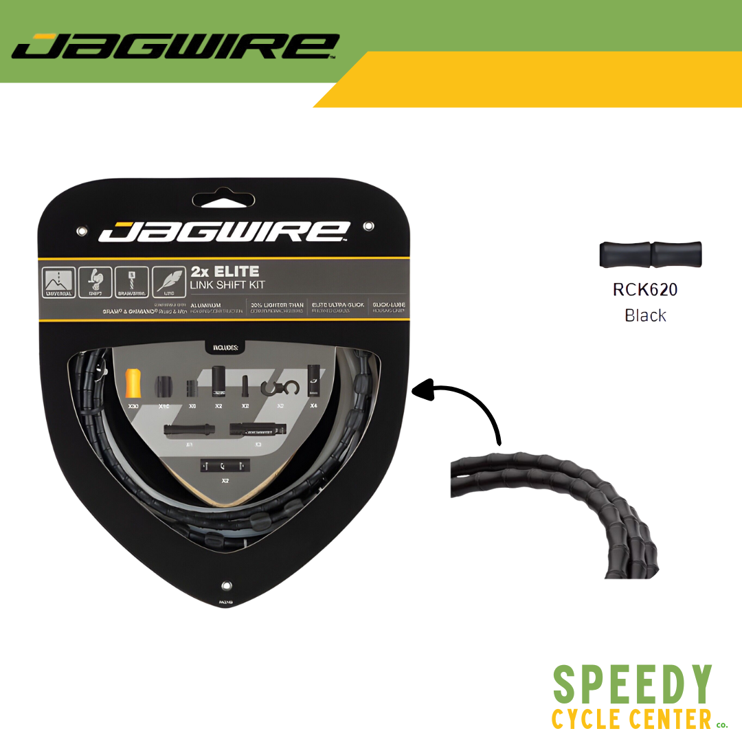 JAGWIRE 2X ELITE Link Shift Kit c Universal RCK620 for SRAM and SHIMANO (BLACK)