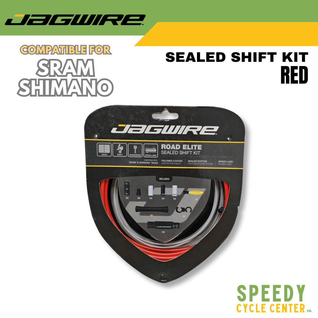 JAGWIRE ROAD ELITE Sealed Shift Kit For SRAM/Shimano RCK454 Red