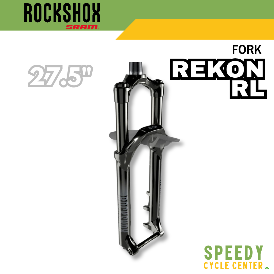 ROCKSHOX Recon Fork RL Silver 27.5 Boost 15x110 Solo Air 120mm Tapered Black