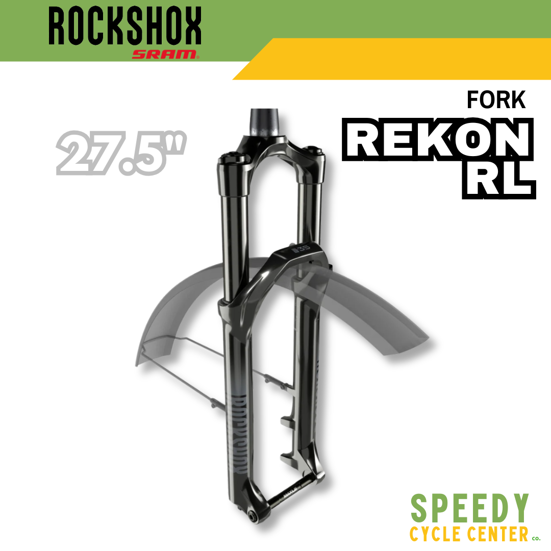 ROCKSHOX Recon Fork RL Silver 27.5 Boost 15x110 Solo Air 120mm Tapered Black