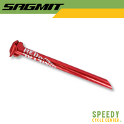 SAGMIT Red Metal Bicycle Seat Post 27.2mm / 31.6mm