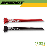 SAGMIT Red Metal Bicycle Seat Post 27.2mm / 31.6mm