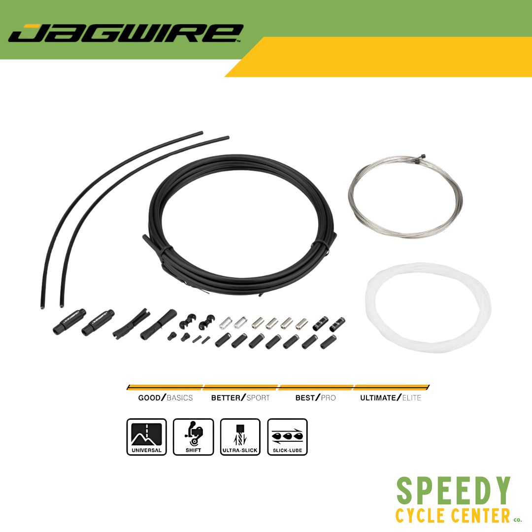 JAGWIRE 2X ELITE Link Shift Kit SCK000 Universal for SRAM and SHIMANO (Stealth Black)