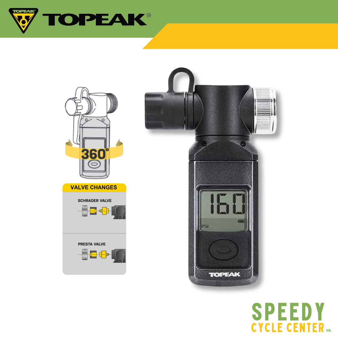 TOPEAK SHUTTLE GAUGE Digital TSUTG-003 Digital Tire Pressure Gauge Universal