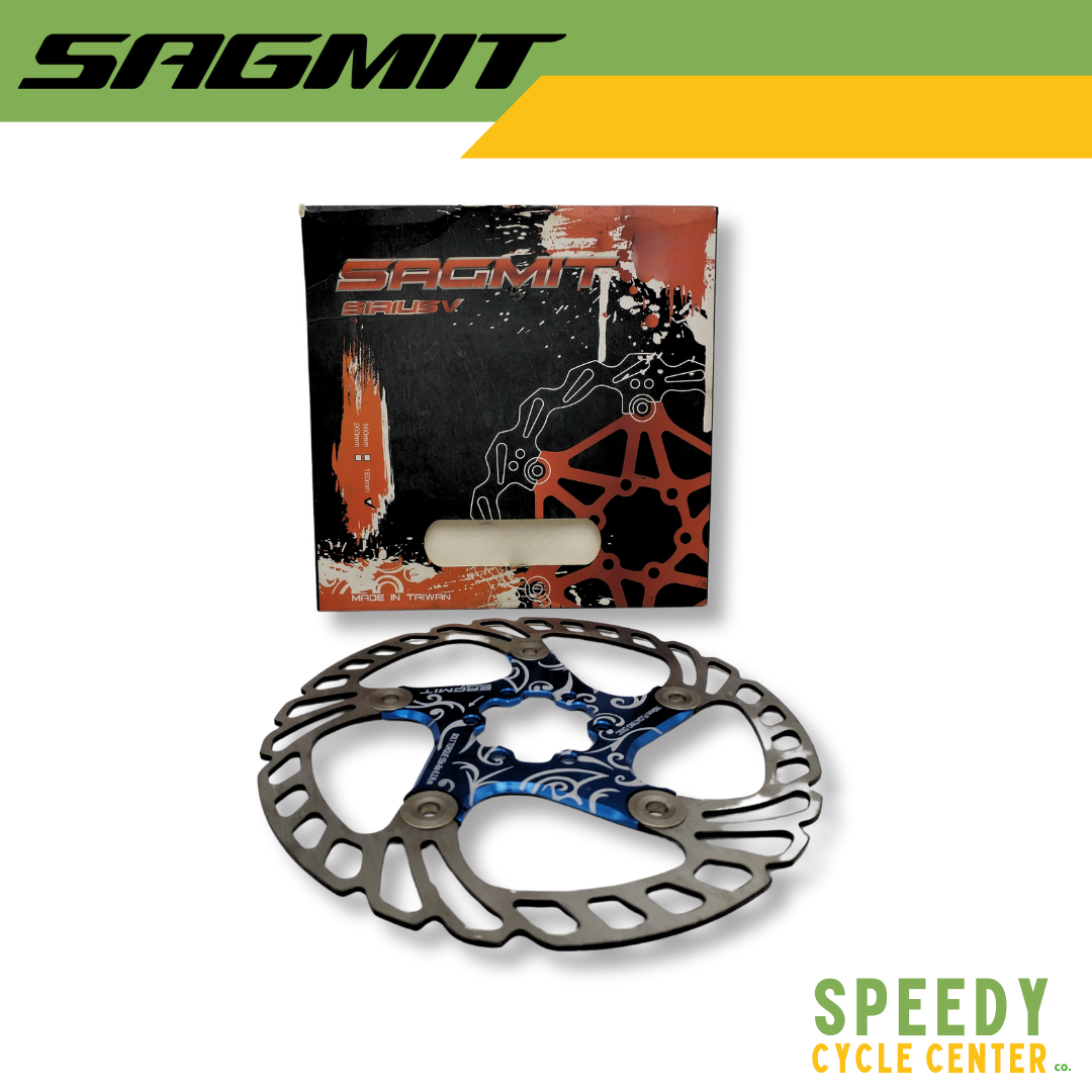 SAGMIT SIRIUS V IceTech Floating Disc Brake Rotor 180mm Blue