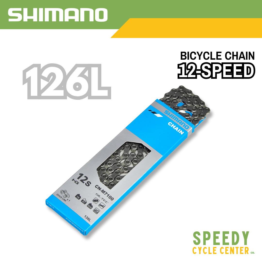 SHIMANO SLX BIKE CHAIN CN-M7100 HYPERGLIDE+ 12-SPEED 126L w/ Quick Link
