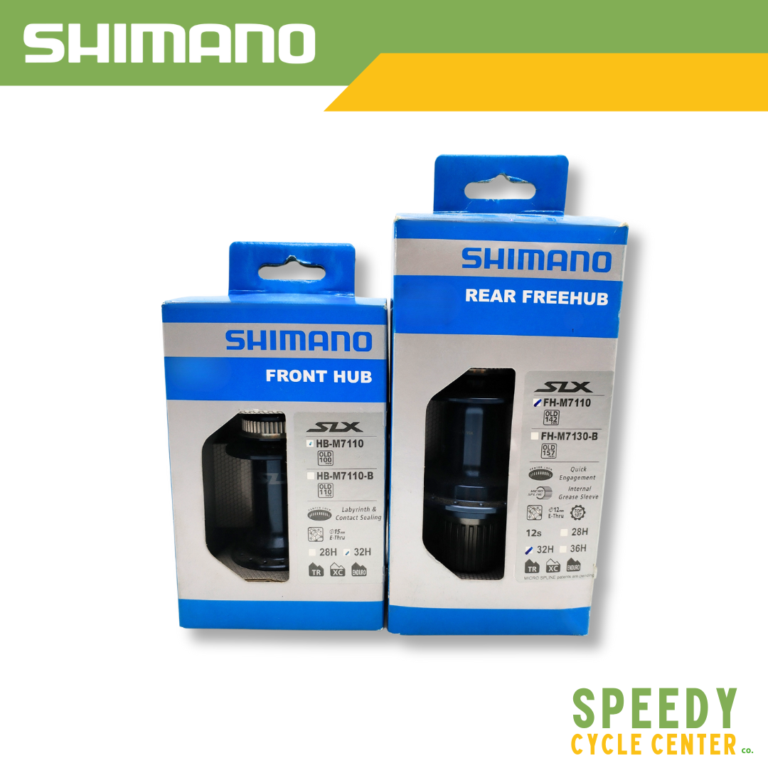 SHIMANO SLX HB-M7110 / FH-M7110 Center Lock Micro Spline F/R Hub Set