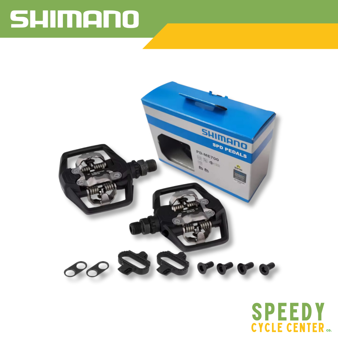 SHIMANO SLX SPD Pedal PD-ME700 Dual Sided MTB Flat Trail Pedal w/ Cleats