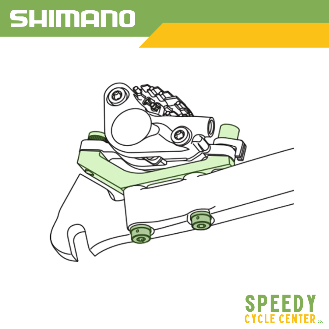 SHIMANO SM-MA-R140/DH Disc Adapter Post to Flat Mount Rear 140mm Rotor