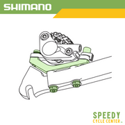 SHIMANO SM-MA-R140/DH Disc Adapter Post to Flat Mount Rear 140mm Rotor