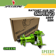 SPEEDONE SNIPER V3 RATCHET HUB SET 150T 32H MTB