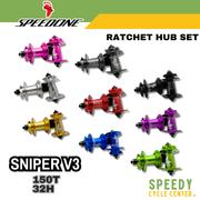 SPEEDONE SNIPER V3 RATCHET HUB SET 150T 32H MTB
