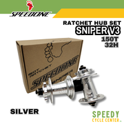 SPEEDONE SNIPER V3 RATCHET HUB SET 150T 32H MTB
