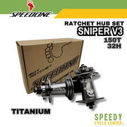 SPEEDONE SNIPER V3 RATCHET HUB SET 150T 32H MTB