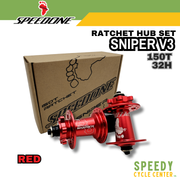 SPEEDONE SNIPER V3 RATCHET HUB SET 150T 32H MTB