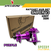 SPEEDONE SNIPER V3 RATCHET HUB SET 150T 32H MTB