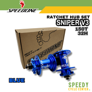 SPEEDONE SNIPER V3 RATCHET HUB SET 150T 32H MTB