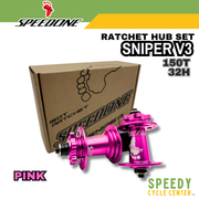 SPEEDONE SNIPER V3 RATCHET HUB SET 150T 32H MTB