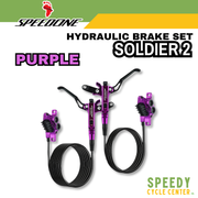 SPEEDONE SOLDIER 2 HYDRAULIC BRAKE SET 4 PISTON CNC ALLOY