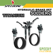 SPEEDONE SOLDIER 2 HYDRAULIC BRAKE SET 4 PISTON CNC ALLOY