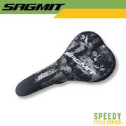 SAGMIT Saddle RED CLASSIC Demons Design Black MTB/ROAD
