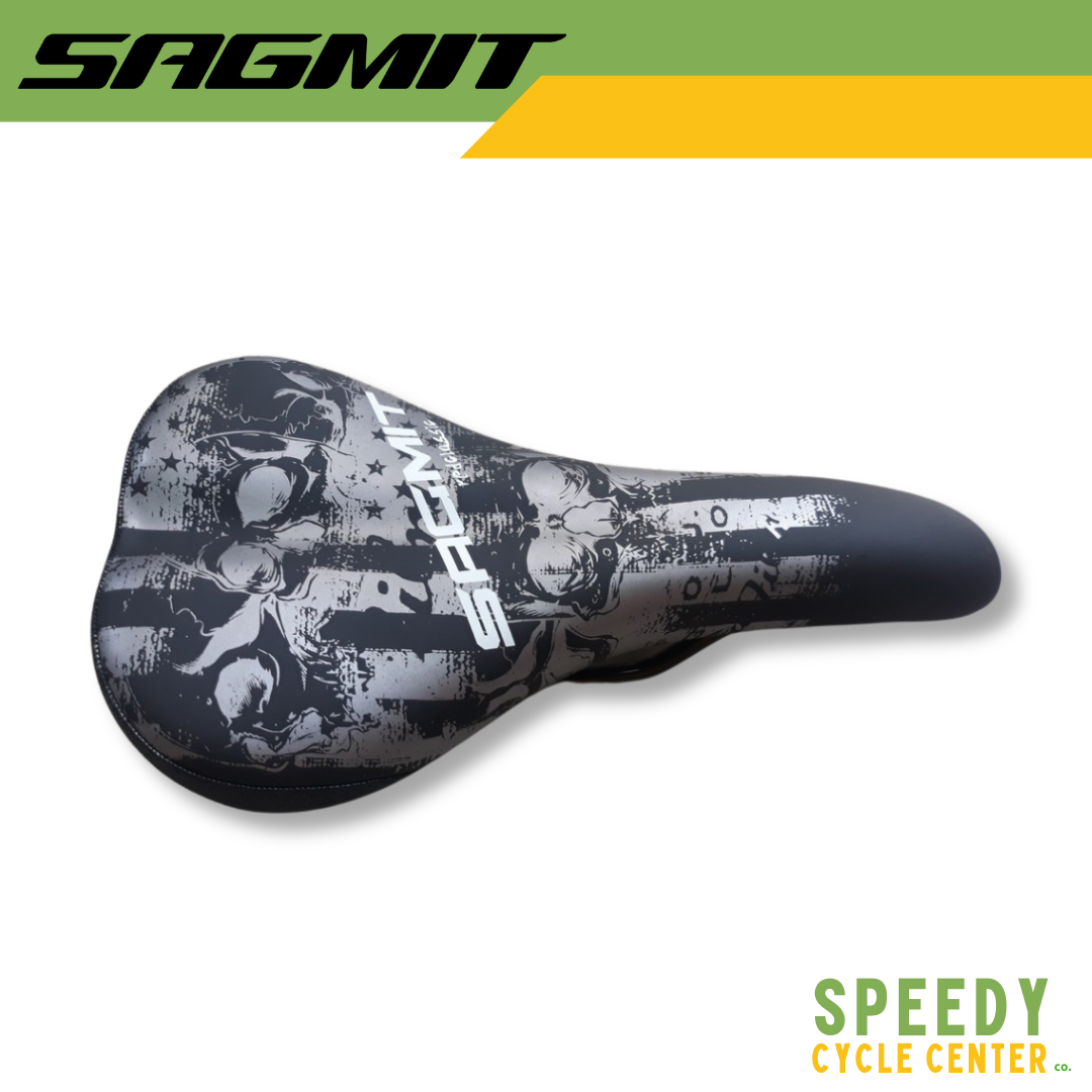 SAGMIT Saddle RED CLASSIC Demons Design Black MTB/ROAD