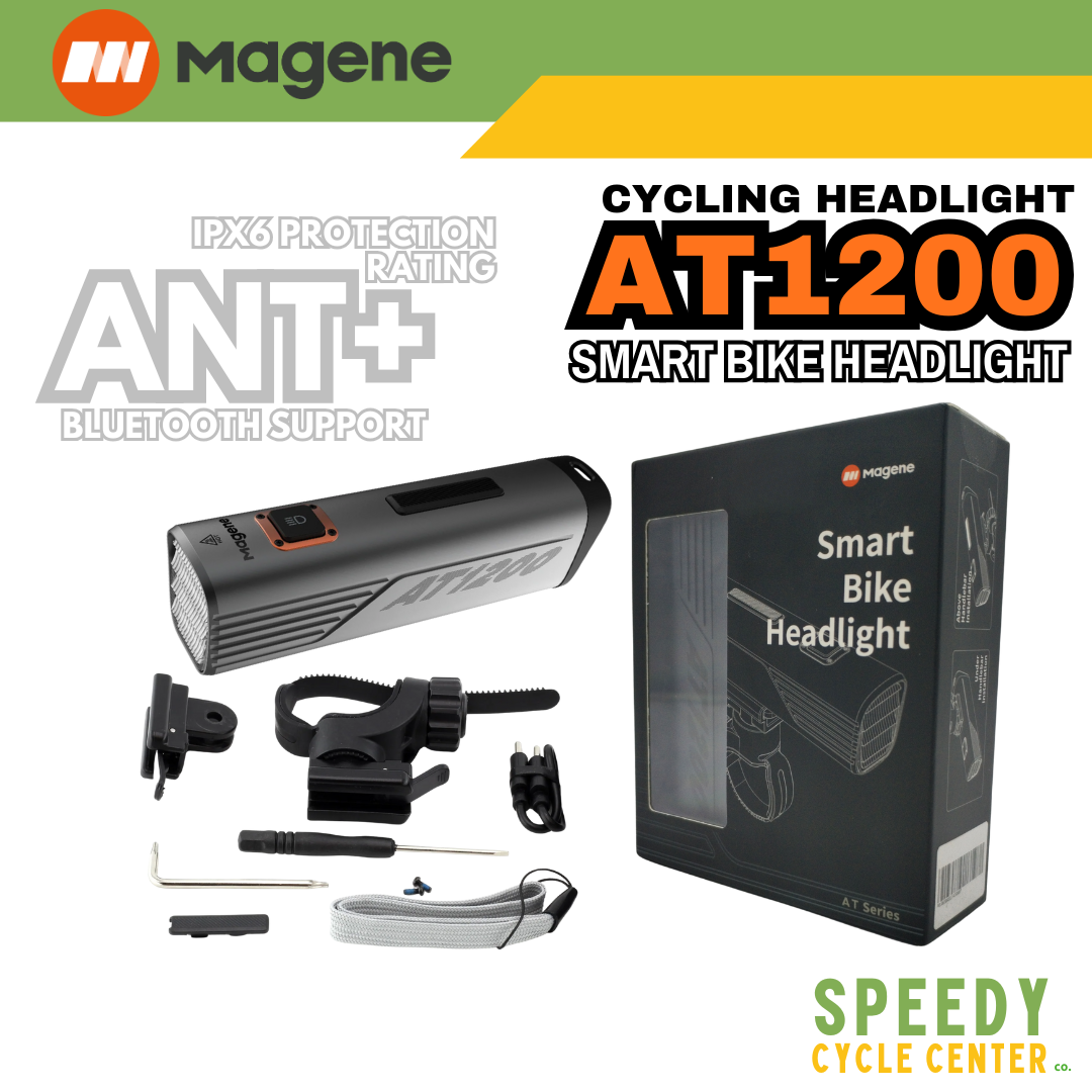 MAGENE Smart Bike Headlight AT1200 Bluetooth, ANT+™1200 Lumens 5000MaH IPX6