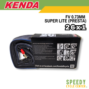 KENDA Super Lite Inner Tube 26x1 Presta Valve 0.73mm