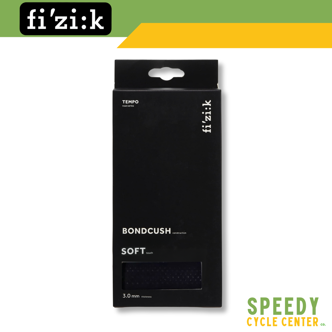 FIZIK TEMPO Bondcush Soft Bar Tape Black 3mm