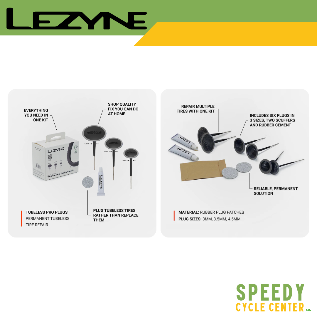 LEZYNE TUBELESS PRO PLUGS Permanent Tire Repair Kit