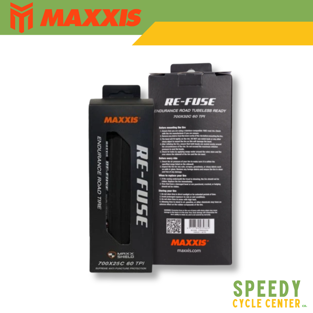 MAXXIS Tire RE-FUSE 700 x 25C Black Folding